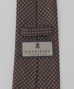 GOTAIRIKU GOTAIRIKU別注【日本製】シルク ネクタイ_小紋柄 ダークブラウン系8