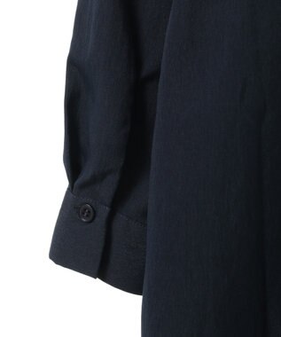 Green Parks ミディ丈ミリタリーシャツワンピース Dark Navy