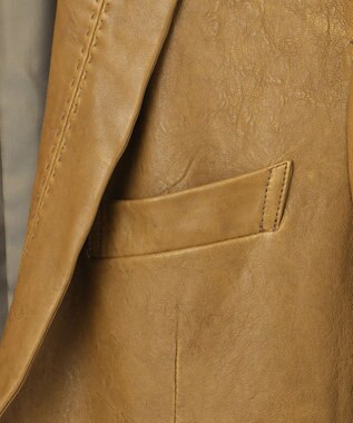 JOSEPH ABBOUD 【キングサイズ・スペインラム使用】 ナチュラルレザージャケット キャメル系