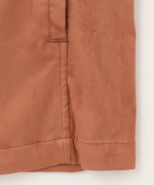 JOSEPH ABBOUD ナチュラルダイスウェード シャツアウター オレンジ系