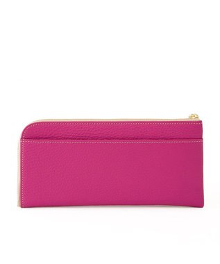 IBIZA クラシカ　L字ファスナー長財布 ダークピンク