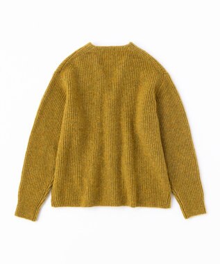 UNFILO MENS 【男女兼用】へアリー ニットカーディガン イエロー