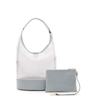 MioFIRANO TILE G001 トートバッグ ポーチ付き A4サイズ対応 LIGHT BLUE