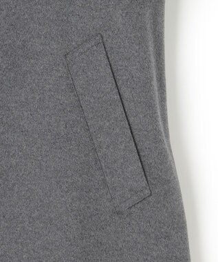 J.PRESS MEN ウールカシミヤビーバーステンカラーコート ライトグレー系