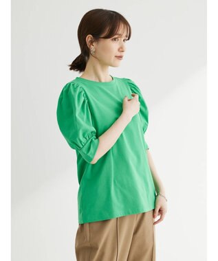 Green Parks ・ＳＵＧＡＲ　ＳＰＯＯＮ　ギャザーパフＴシャツ Green