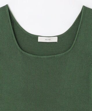 ANY 【洗濯機可能】タンクトップリブニット リーフグリーン