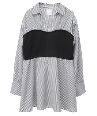 Green Parks ビスチェドッキングチュニックⅡ Black