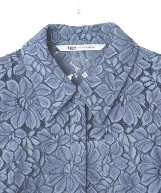 YECCA VECCA [2SET]キャミレイヤードレースシャツ Blue