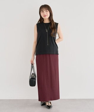 Green Parks ・ＤＯＵＢＬＥ　ＦＬＡＧＳ　ピグメント切替ノースリ Black