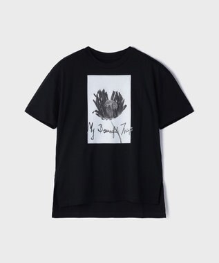 GRACE CONTINENTAL カットフォトTシャツ ブラック