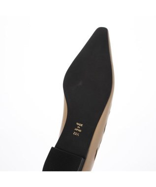 MODE ET JACOMO <carino>レーザーカットフラットパンプス ベージュ