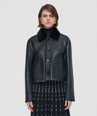 JOSEPH リバーシブル ソフトシアリングジャケット Black