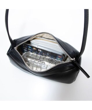 UNBILLION カシュカシュ cachecache / ミニキューブポーチ付きショルダー ブラック