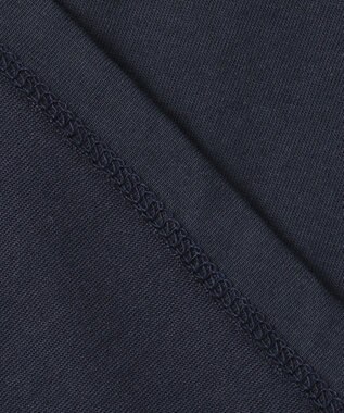 ANY SIS 【美人百花6月号掲載】フレンチスリーブロゴ Tシャツ ネイビー