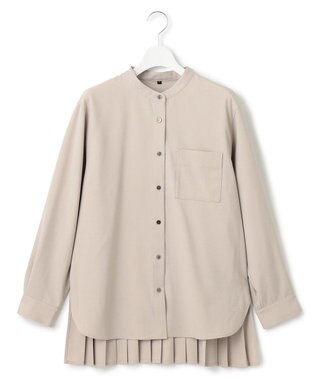 J.PRESS YORK STREET 【WOMEN】バックプリーツ ブラウス ベージュ系