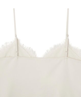 Green Parks レースドッキングサテンビスチェ Ivory