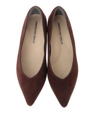 AMERICAN HOLIC 【整履き】ポインテッドトゥパンプス Brown