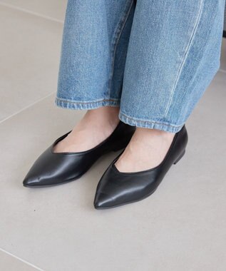 AMERICAN HOLIC 【整履き】ポインテッドトゥパンプス Black