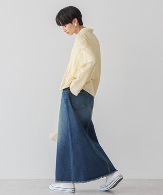 AMERICAN HOLIC Ｗポケットレースシャツ Light Yellow