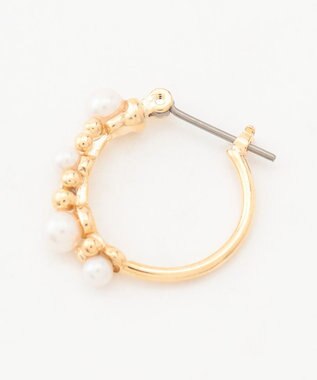 ICB メタルパールコンビピアス ゴールド系