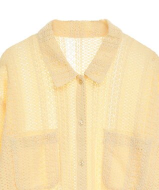AMERICAN HOLIC Ｗポケットレースシャツ Light Yellow