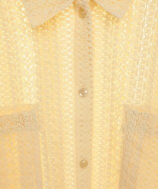 AMERICAN HOLIC Ｗポケットレースシャツ Light Yellow