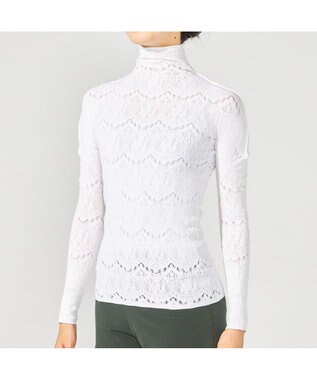 Chacott 【ノーソーイングニット】ノーソーイングハイネックトップ ホワイト