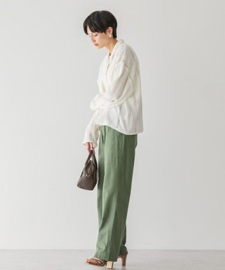 AMERICAN HOLIC Ｗポケットレースシャツ Off White