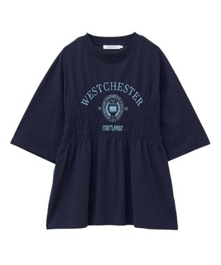 AMERICAN HOLIC カレッジプリントシャーリングプルオーバー Navy