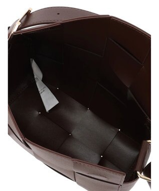 AMERICAN HOLIC 編み込みＢＯＸショルダーＢＡＧ Brown