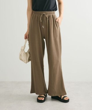 Green Parks ・ｓｗｉｎｇ　ｂｙ　リブカットソーイージーパンツ Khaki