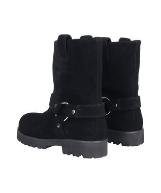 Bridget Birkin 【PARADIS COULEUR】オブリークトウリングエンジニアブーツ ブラックスウェード