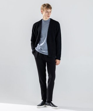 JOSEPH HOMME 【新色追加】ウールジャージーウォッシャブル　モックネックカットソー ライトグレー系