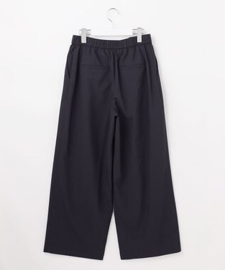 自由区 S 【SHIHOさん着用・機能性抜群・旬シルエット】ファンクショナルブロード カーブパンツ ネイビー