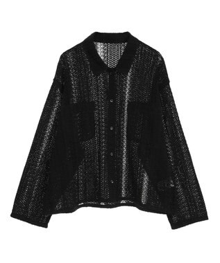 AMERICAN HOLIC Ｗポケットレースシャツ Black
