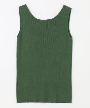 ANY 【洗濯機可能】タンクトップリブニット リーフグリーン