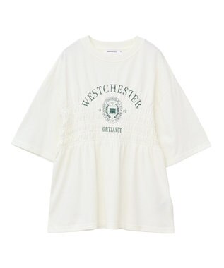 AMERICAN HOLIC カレッジプリントシャーリングプルオーバー Off White