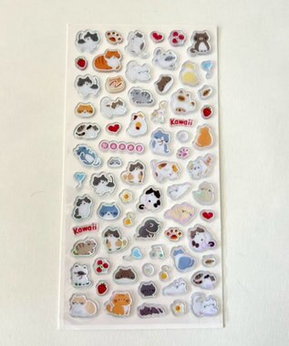 WEGO 【シール】ちびねこちゃんステッカー 柄2