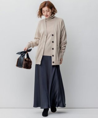 23区 スウェード ヒール ブーツ ブラック系