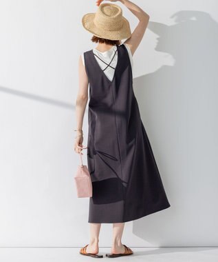 23区 【WEB限定】ロマネポンチジャージー ジャンパースカート グレー系