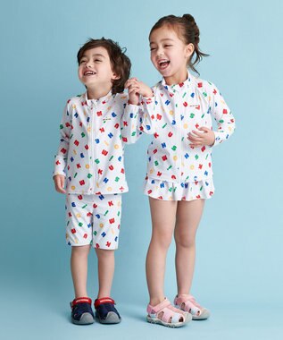 MIKI HOUSE HOT BISCUITS 【ミキハウス】【80-130cm】 ラッシュガード マルチカラー