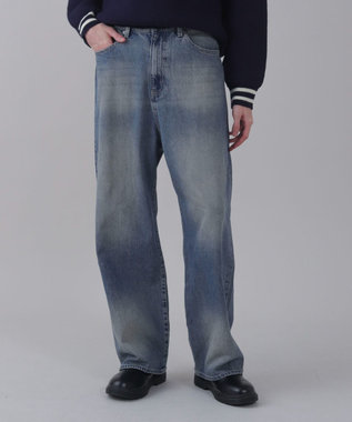 WEGO 【ユニセックス着用ITEM/SMLサイズ展開/ウエスト調整可】バギーデニムパンツ