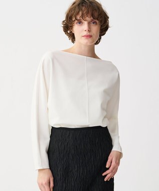 uncrave ダブルフェイスジャージー ドルマンスリーブトップス オフ