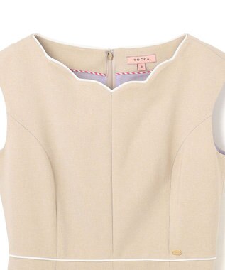 TOCCA 【大人百花掲載】【洗える！】AFTERNOON ドレス ベージュ系