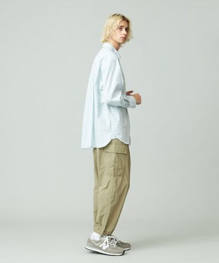 J.PRESS YORK STREET 【UNISEX】タイプライターストライプ シャツ グリーン系1