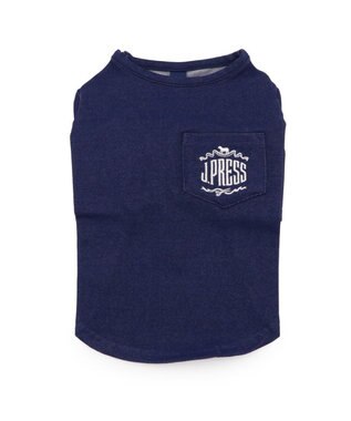 PET PARADISE J.PRESS デニム風 Ｔシャツ 小型犬 ダークインディゴブルー
