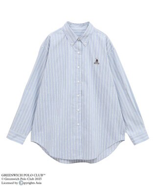 Green Parks ＧＲＥＥＮＷＩＣＨ　ＰＯＬＯ　ＣＬＵＢ　ＢＩＧシャツ Sax