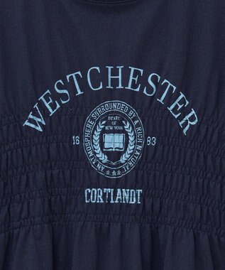 AMERICAN HOLIC カレッジプリントシャーリングプルオーバー Navy