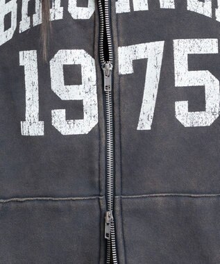 WEGO 裏起毛ファーフードBIGZIPパーカー ブラックその他