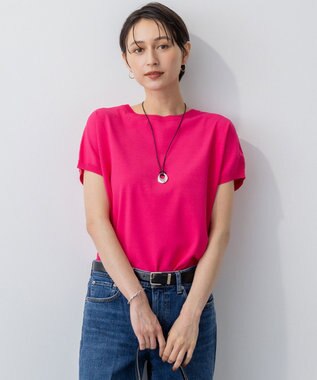 【新色追加/洗える】レーヨンポリエステルストレッチ プルオーバー ニット